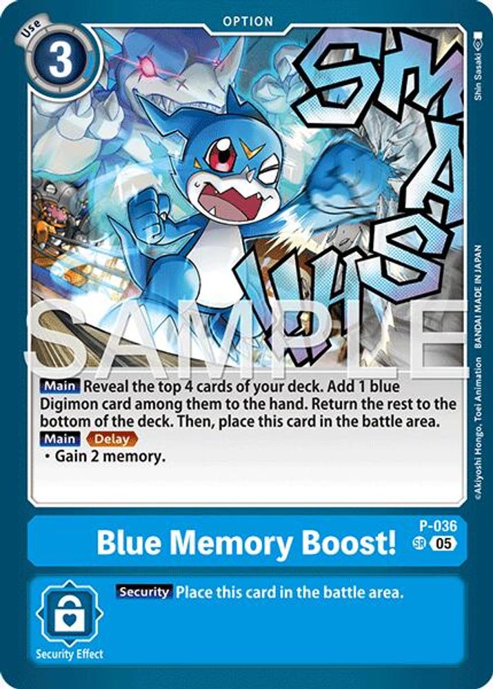 Blue Memory Boost! (Reprint), Foil, front