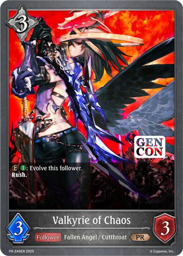 Valkyrie of Chaos - PR-246EN, Standard, front