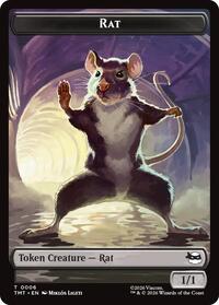 Rat // Food Double-Sided Token, Teenage Mutant Ninja Turtles