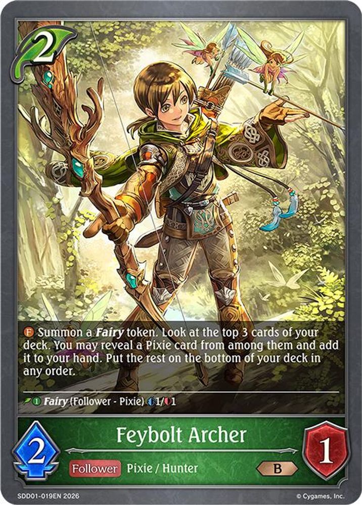Feybolt Archer, Standard, front
