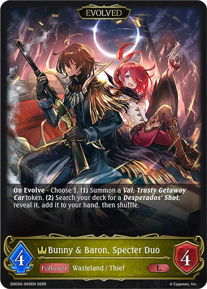 Bunny & Baron, Specter Duo (Evolved), Standard, front