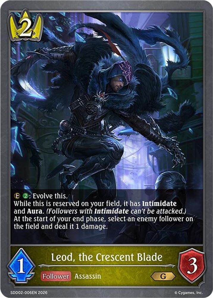 Leod, the Crescent Blade, Standard, front