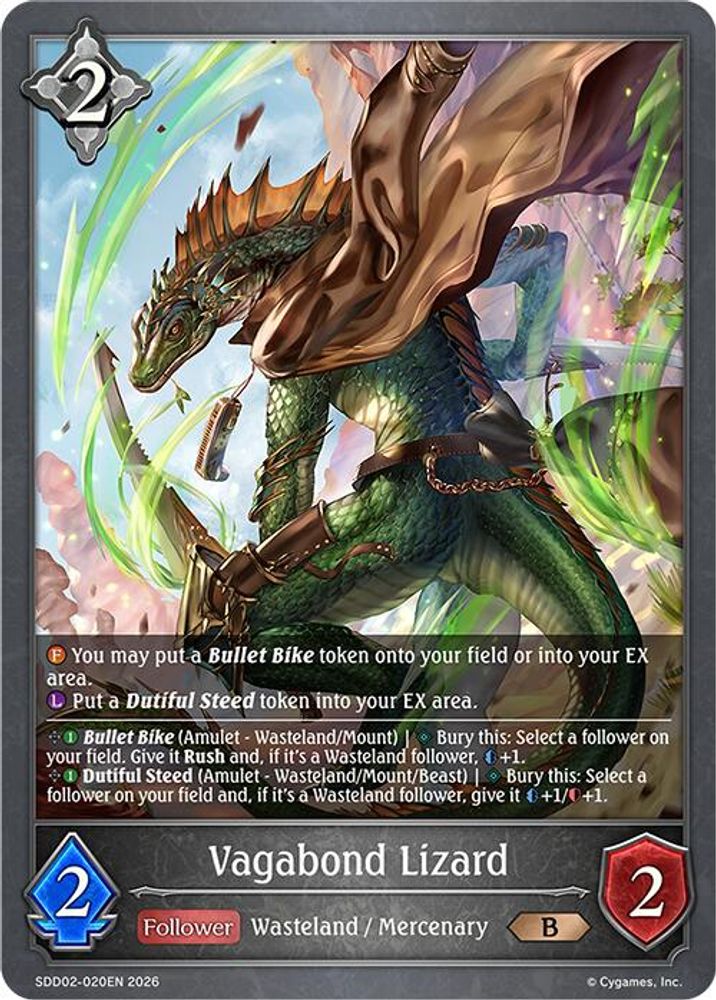 Vagabond Lizard, Standard, front