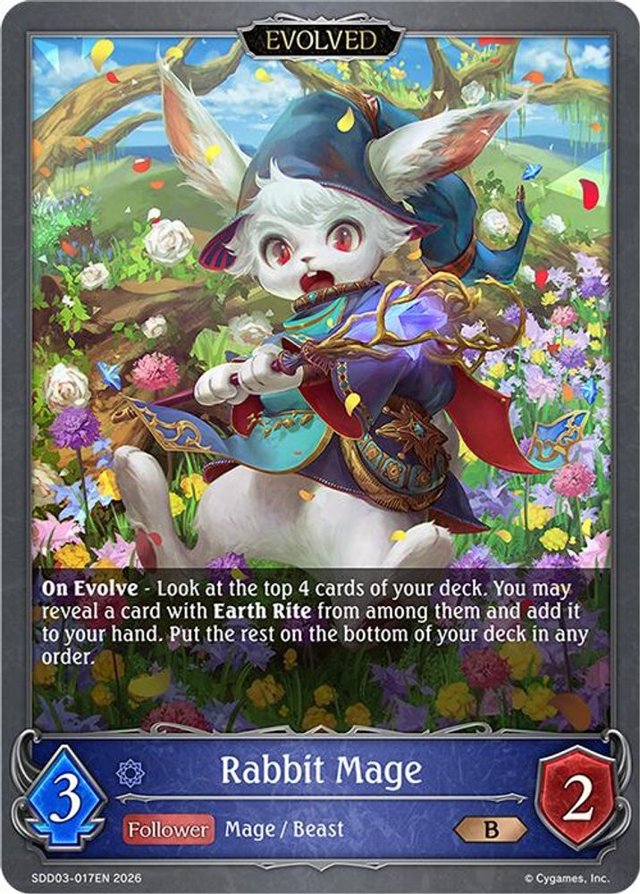Rabbit Mage (Evolved), Standard, front