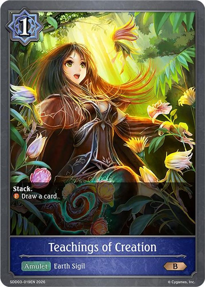 Teachings of Creation, Standard, front