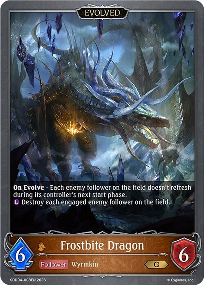 Frostbite Dragon (Evolved), Standard, front