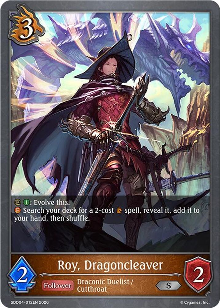 Roy, Dragoncleaver, Standard, front