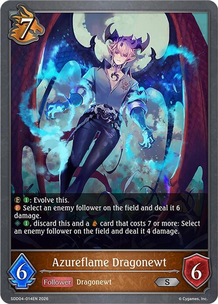 Azureflame Dragonewt, Standard, front
