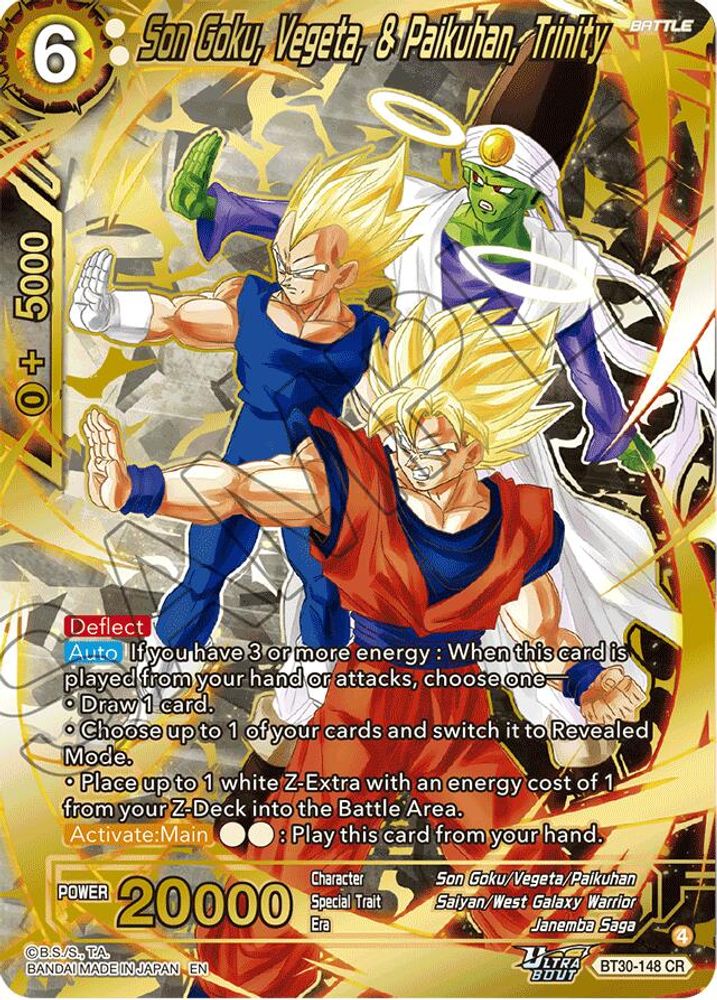 Son Goku, Vegeta, & Paikuhan, Trinity, Foil, front
