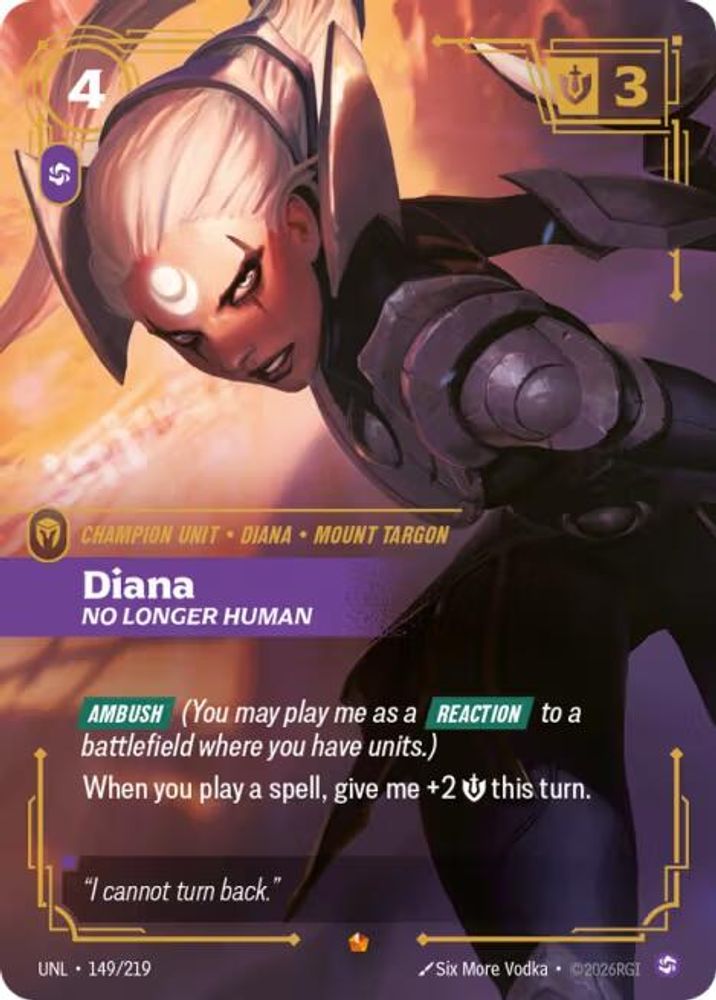 Diana, No Longer Human