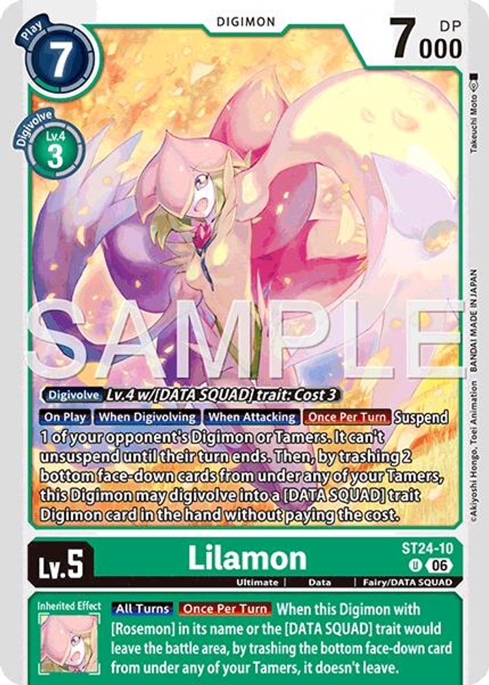 Lilamon, Standard, front