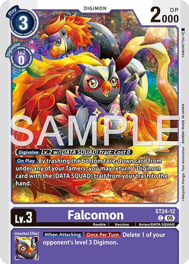 Falcomon, Standard, front