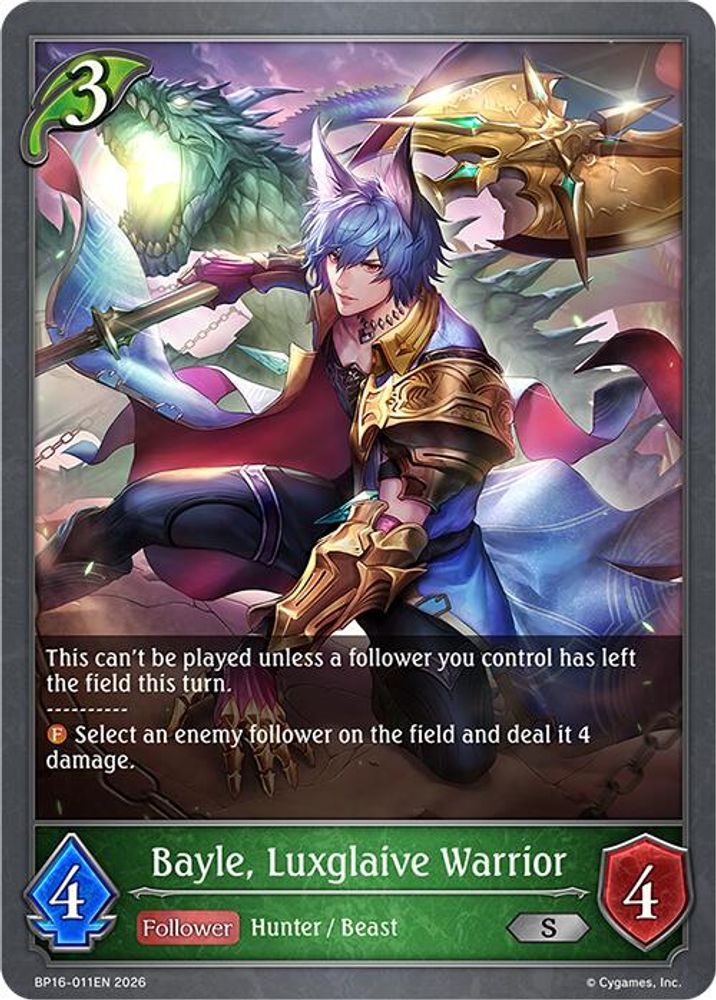 Bayle, Luxglaive Warrior, Standard, front