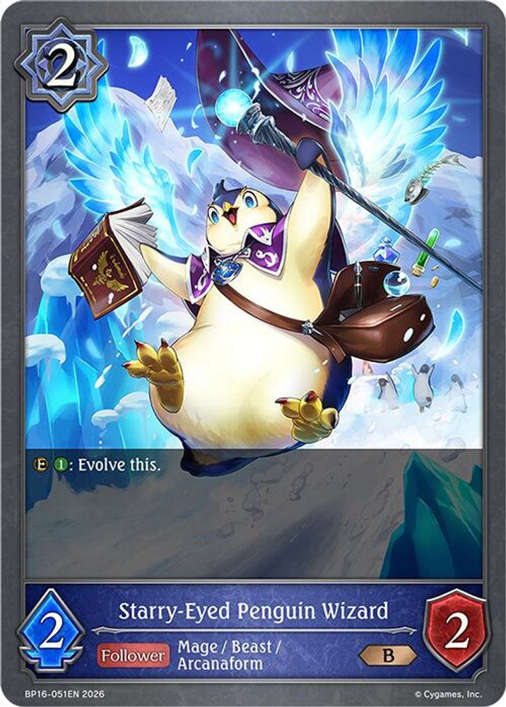 Starry-Eyed Penguin Wizard, Standard, front