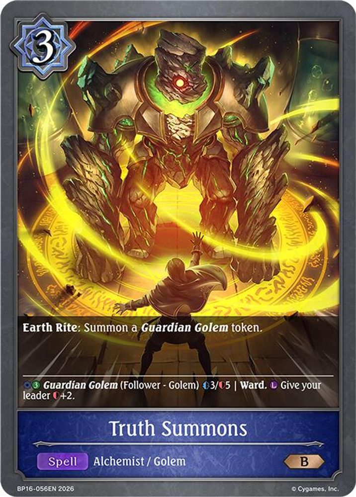 Truth Summons, Standard, front