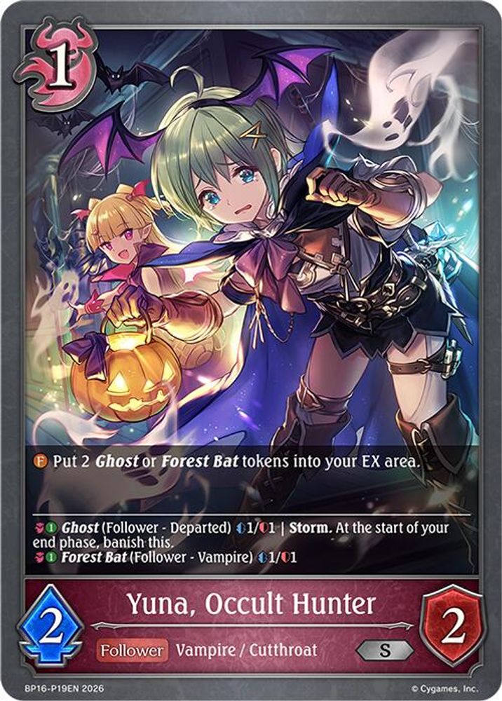 Yuna, Occult Hunter - P19 (Foil), Standard, front