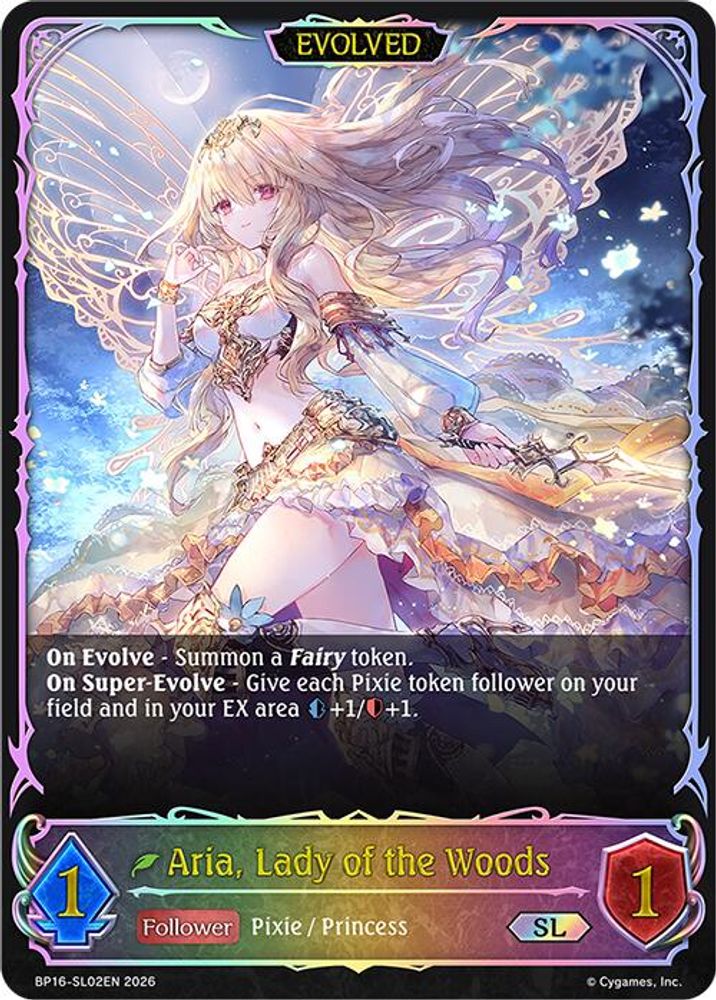 Aria, Lady of the Woods (Evolved) (SL), Standard, front