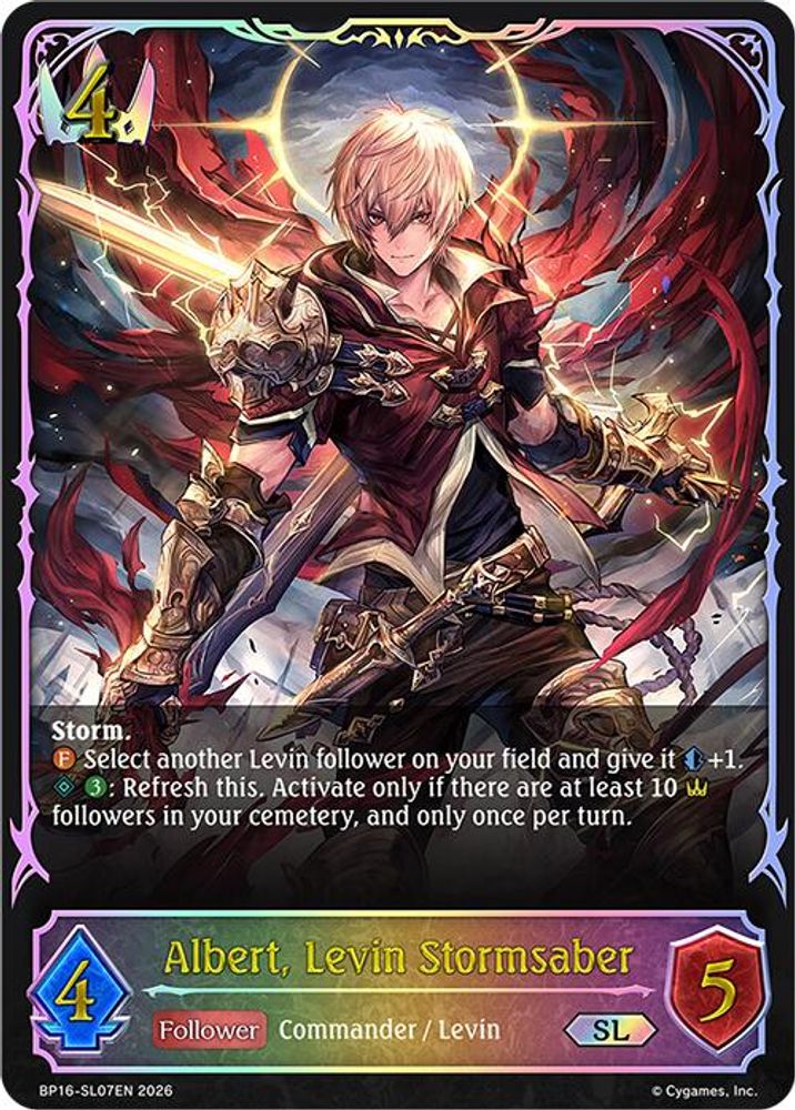 Albert, Levin Stormsaber (SL), Standard, front