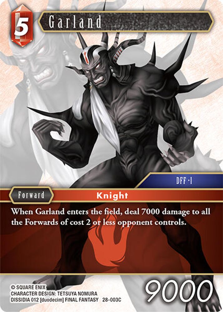 Garland, Standard, front