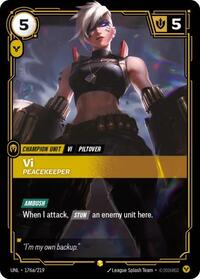 Vi, Peacekeeper (Alternate Art)