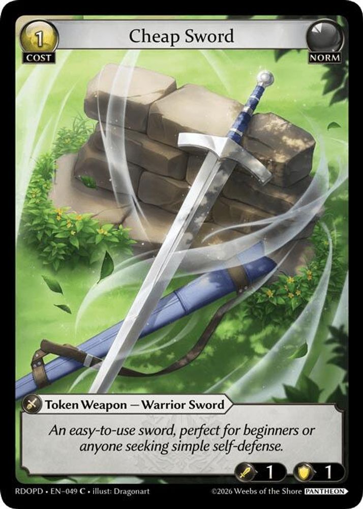Cheap Sword, Standard, front