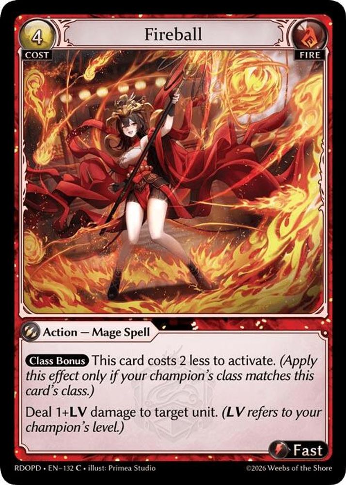 Fireball, Standard, front