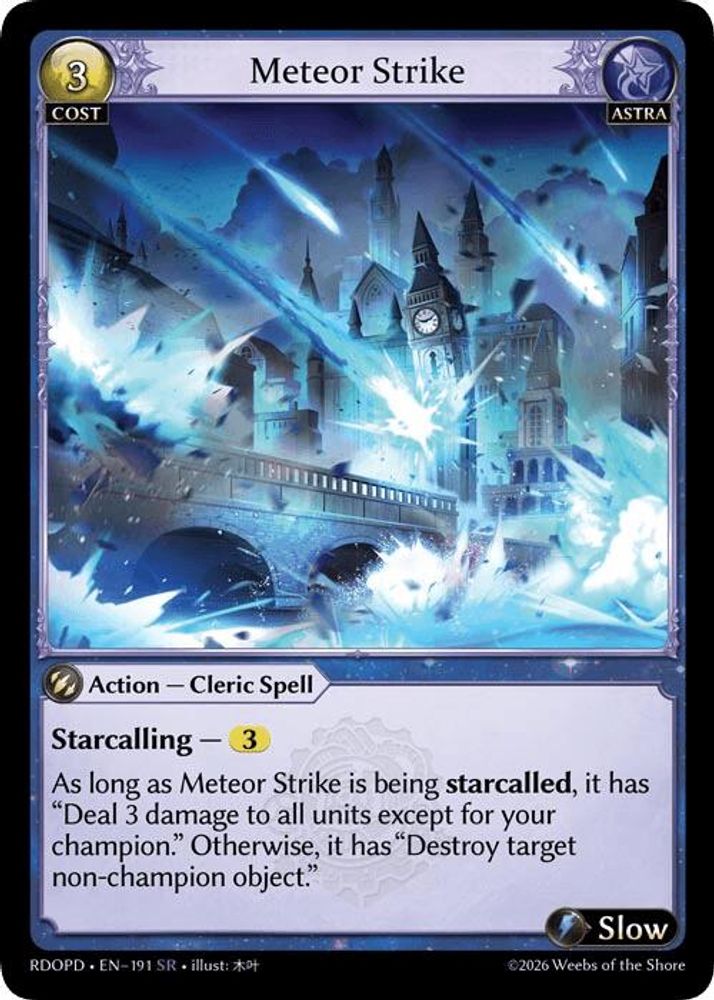 Meteor Strike, Standard, front