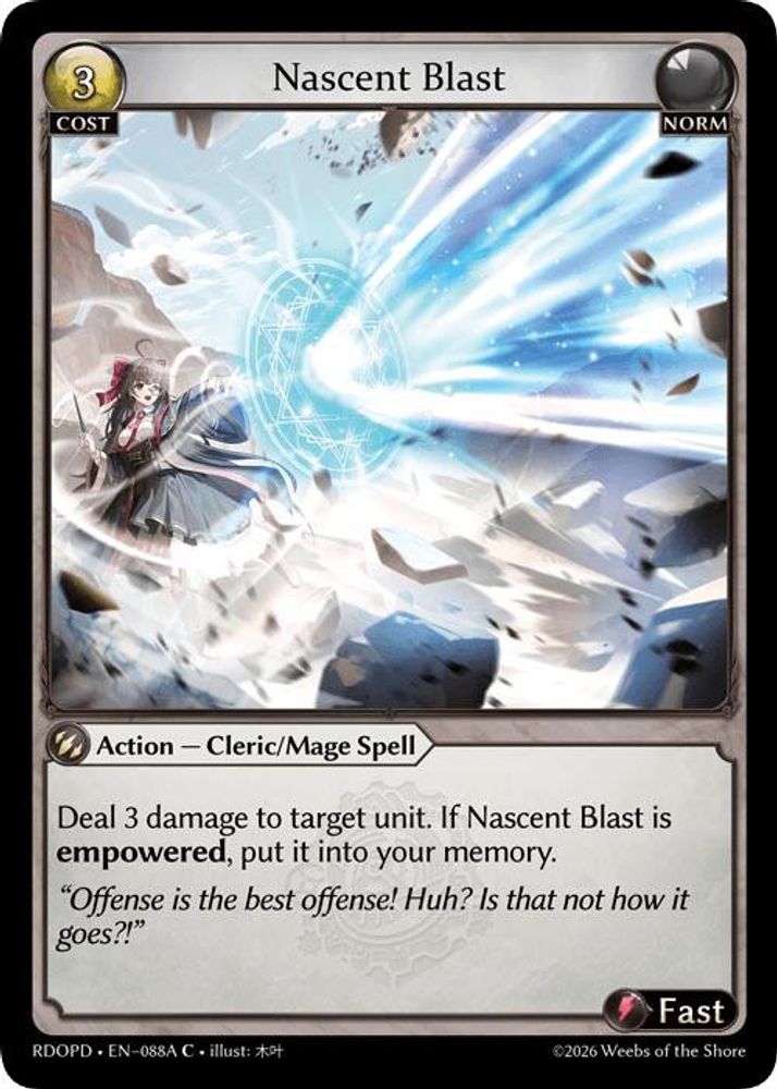Nascent Blast (088A), Standard, front