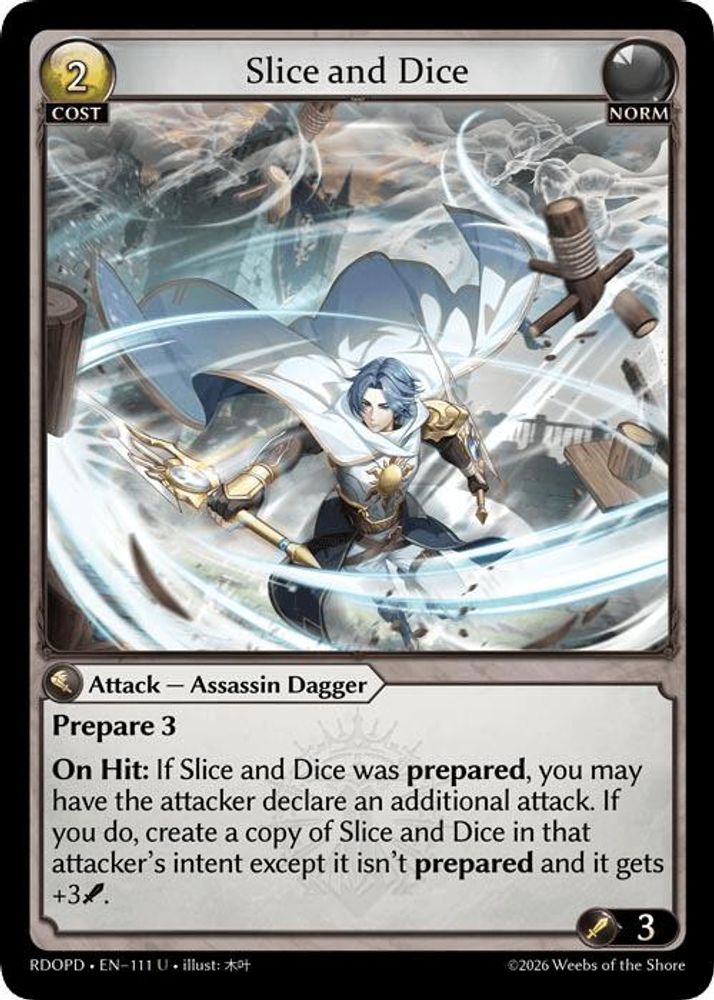 Slice and Dice, Standard, front