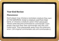 Year-End Review (Black Lotus Unknown Planechase), Oversize Cards