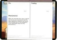 Pin Trading (Black Lotus Unknown Planechase), Oversize Cards