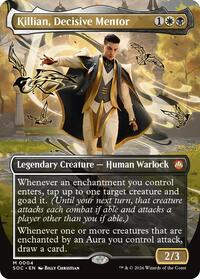 Killian, Decisive Mentor (Borderless), Commander: Secrets of Strixhaven