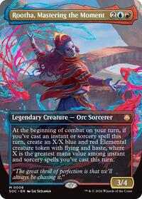 Rootha, Mastering the Moment (Borderless), Commander: Secrets of Strixhaven
