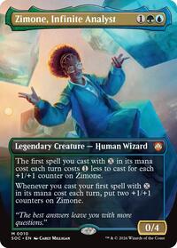 Zimone, Infinite Analyst (Borderless), Commander: Secrets of Strixhaven