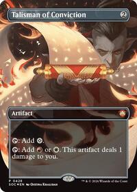 Talisman of Conviction (Borderless), Commander: Secrets of Strixhaven