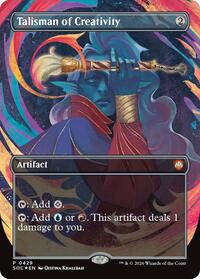 Talisman of Creativity (Borderless), Commander: Secrets of Strixhaven