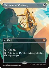Talisman of Curiosity (Borderless), Commander: Secrets of Strixhaven