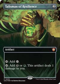 Talisman of Resilience (Borderless), Commander: Secrets of Strixhaven