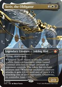 Scriv, the Obligator (Borderless), Commander: Secrets of Strixhaven
