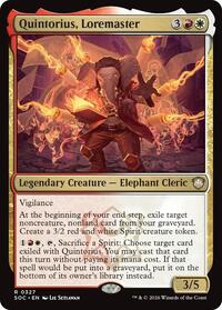 Quintorius, Loremaster, Commander: Secrets of Strixhaven