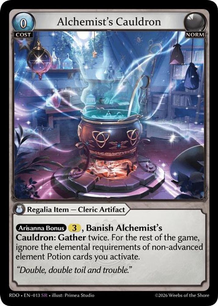 Alchemist's Cauldron, Standard, front