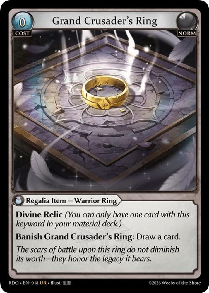 Grand Crusader's Ring, Standard, front