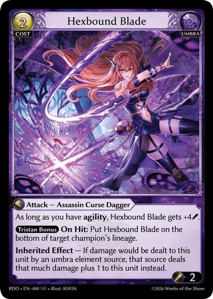 Hexbound Blade, Standard, front