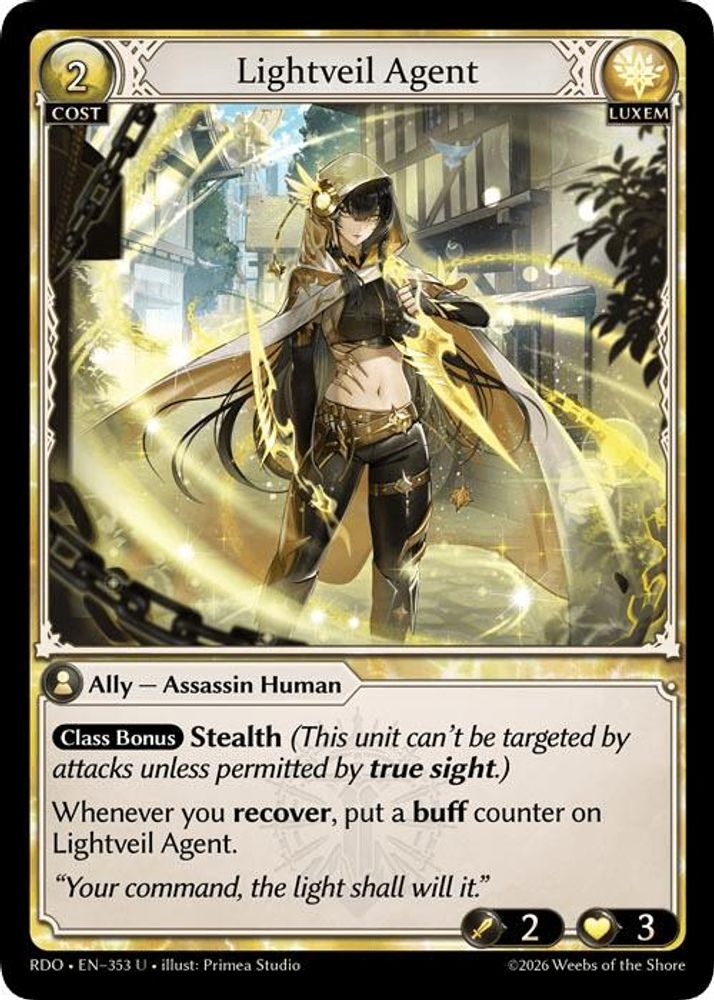 Lightveil Agent, Standard, front