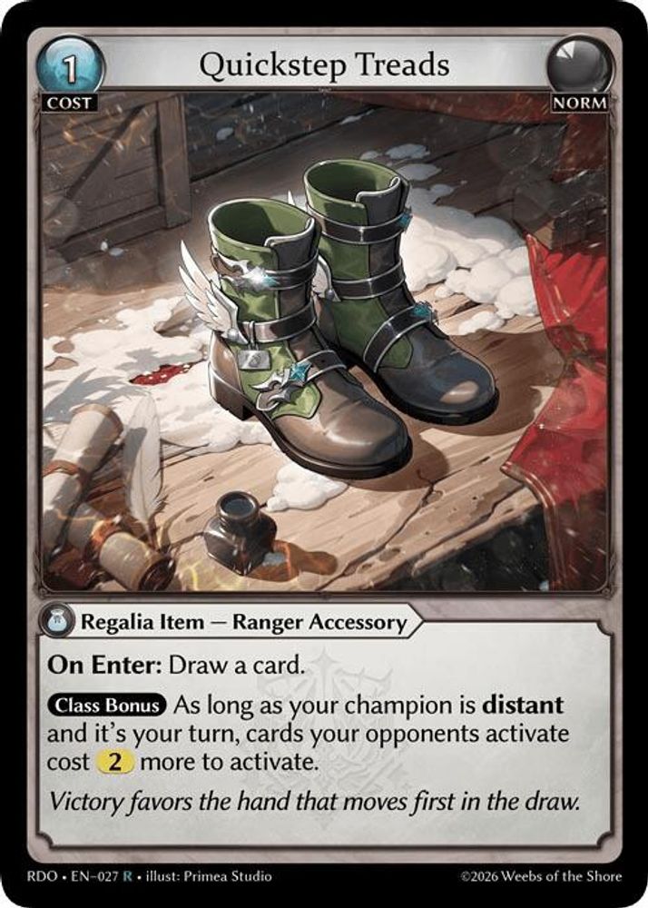 Quickstep Treads, Standard, front