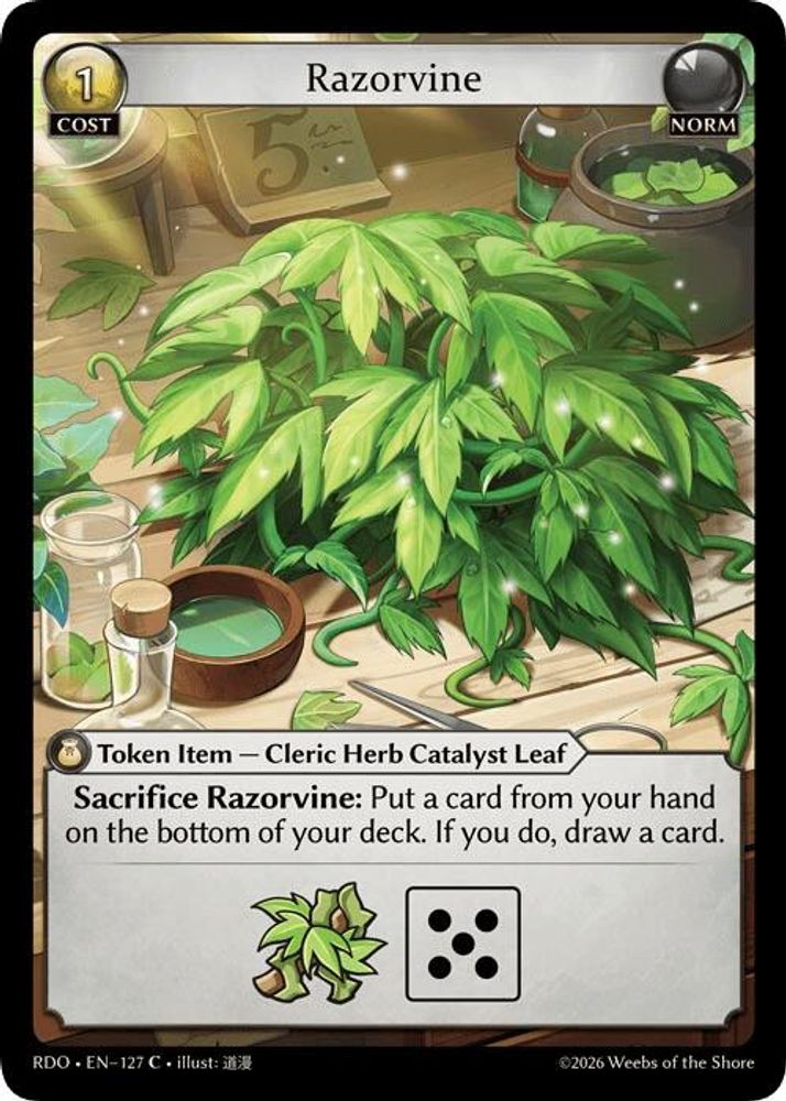 Razorvine, Standard, front
