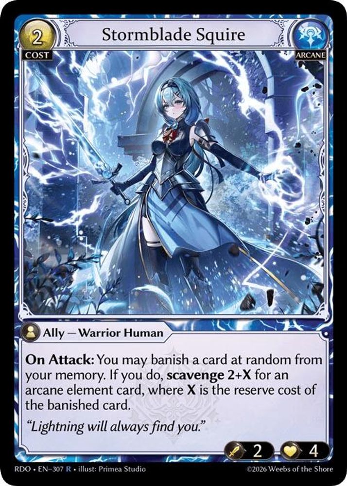 Stormblade Squire, Standard, front