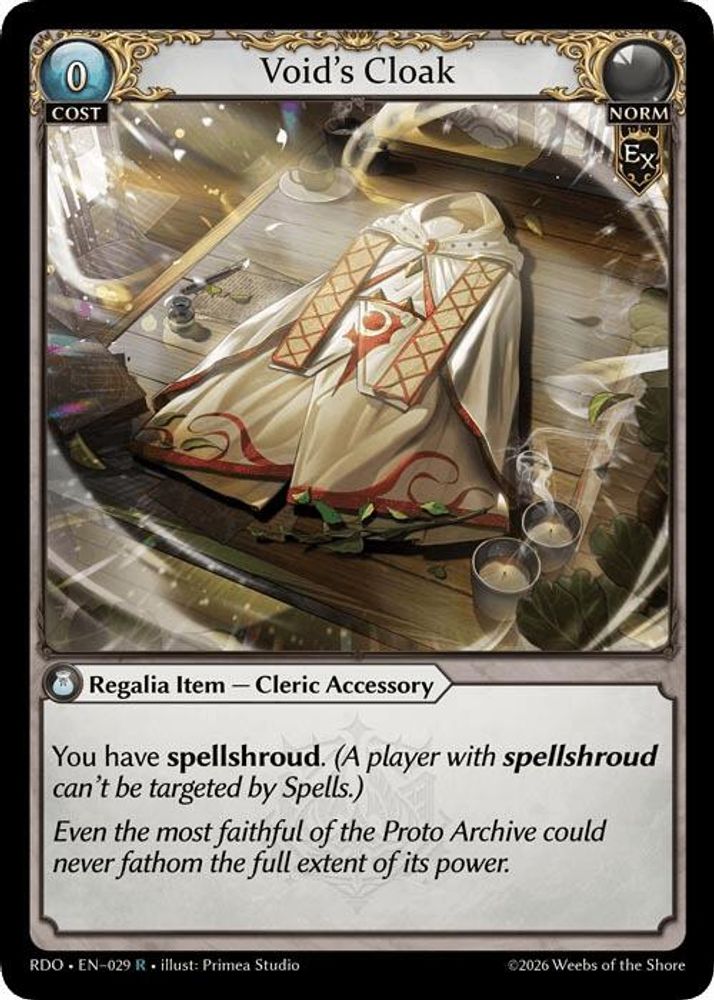Void's Cloak, Standard, front