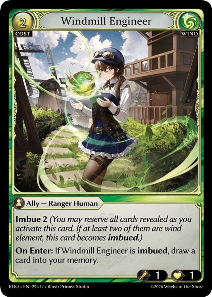 Windmill Engineer, Standard, front