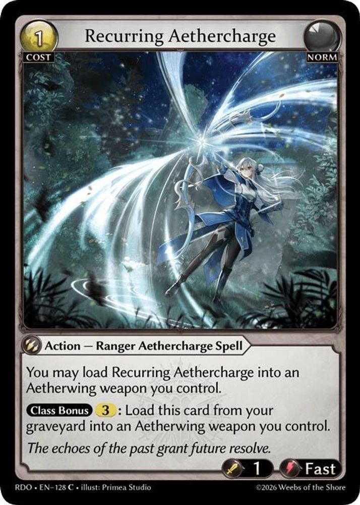 Recurring Aethercharge (Curio Foil), Foil, front